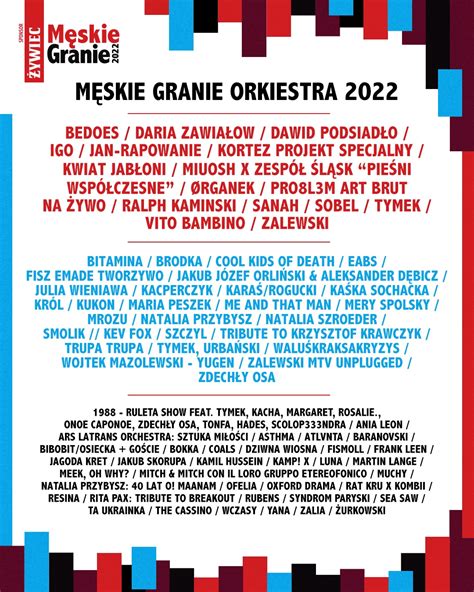 męskie granie 2022 żywiec|Żywiec